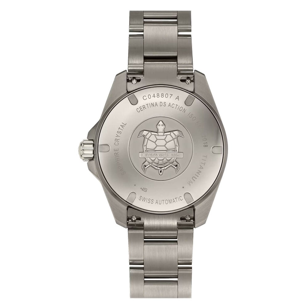 Certina DS Action Diver 38mm Grey Dial Titanium Bracelet Watch