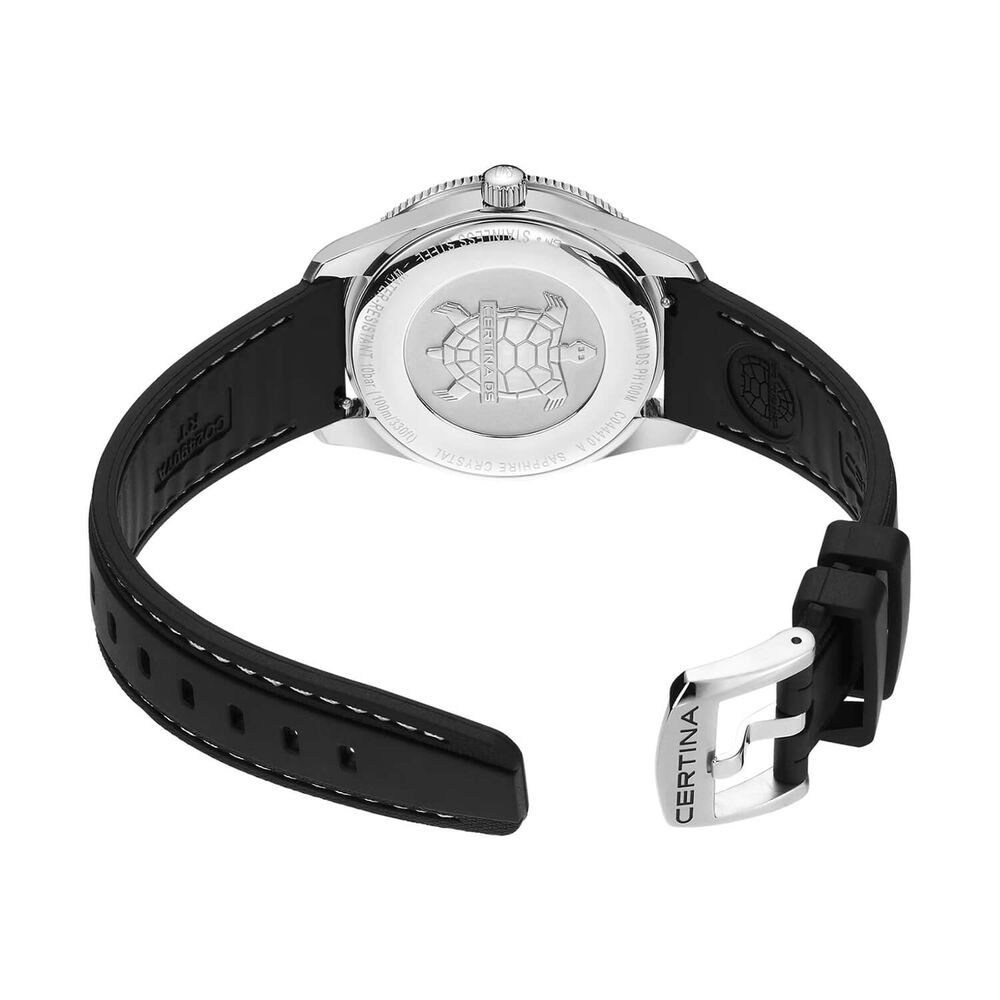 Certina DS PH100M Gent 43.5mm Black Dial Black Rubber Strap Watch image number 3