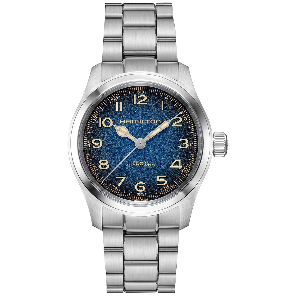 Hamilton Khaki Field Murph 38mm Blue Dial Steel Bracelet Watch