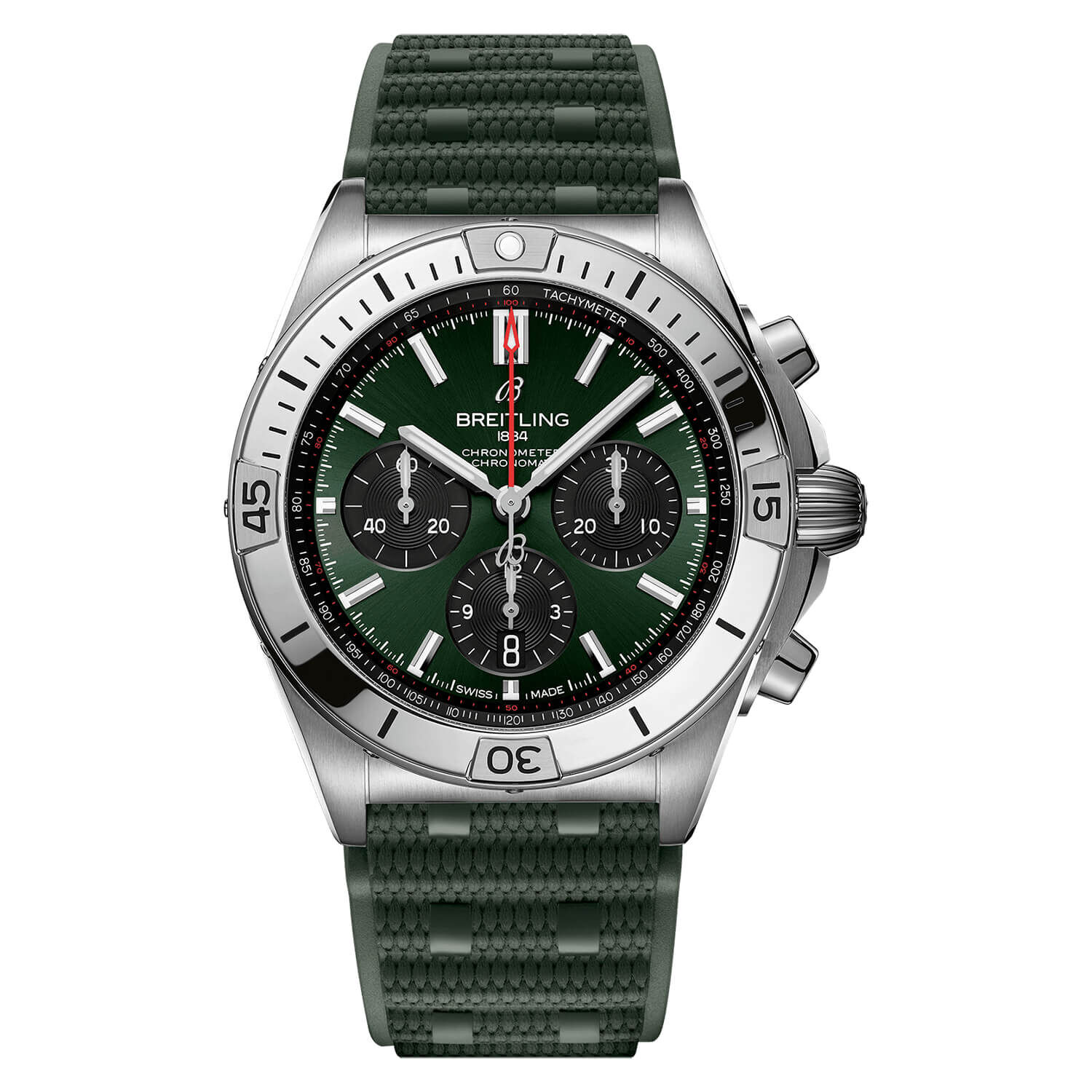 Breitling chronomat rubber strap cheap