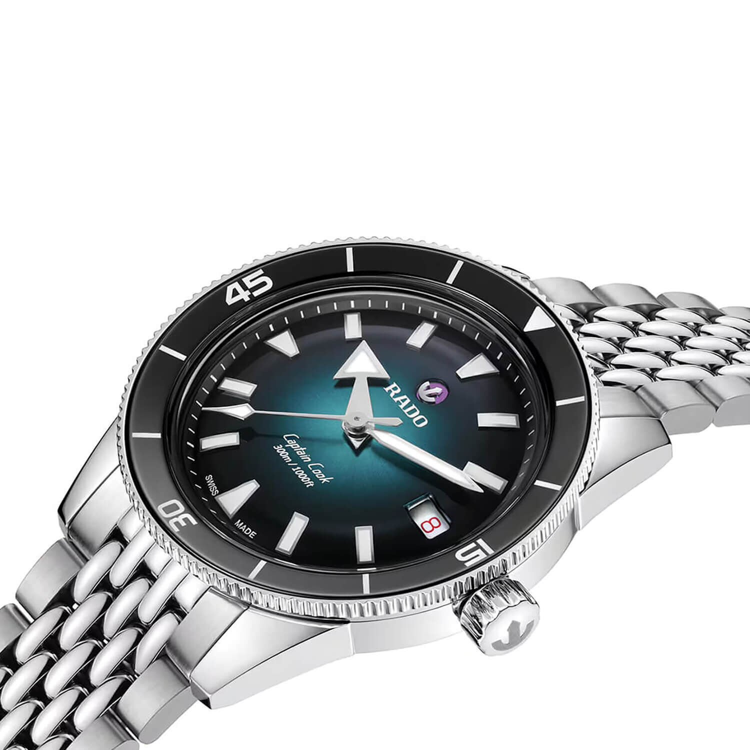 Rado Captain Cook Automatic 39mm Turqoise Dial Watch