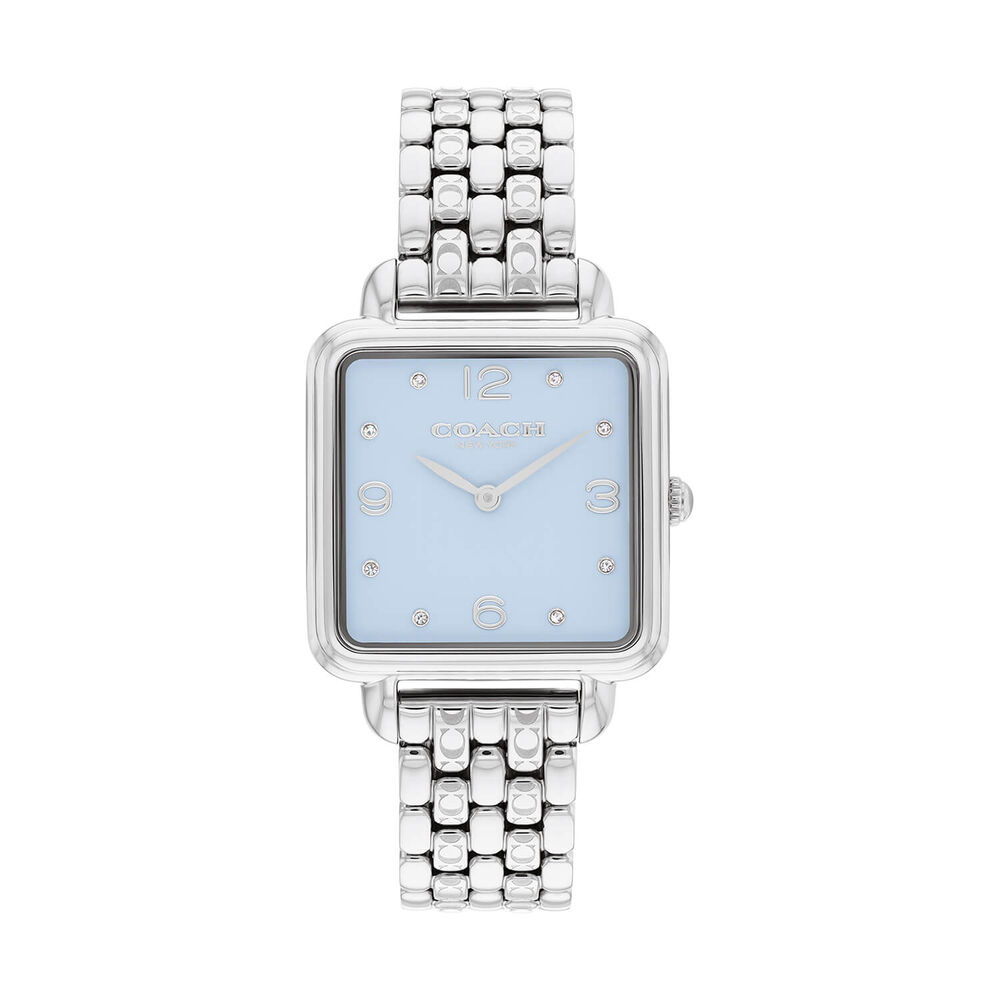 Coach Cass 28mm Light Blue Dial Stainless Steel Bracelet Watch