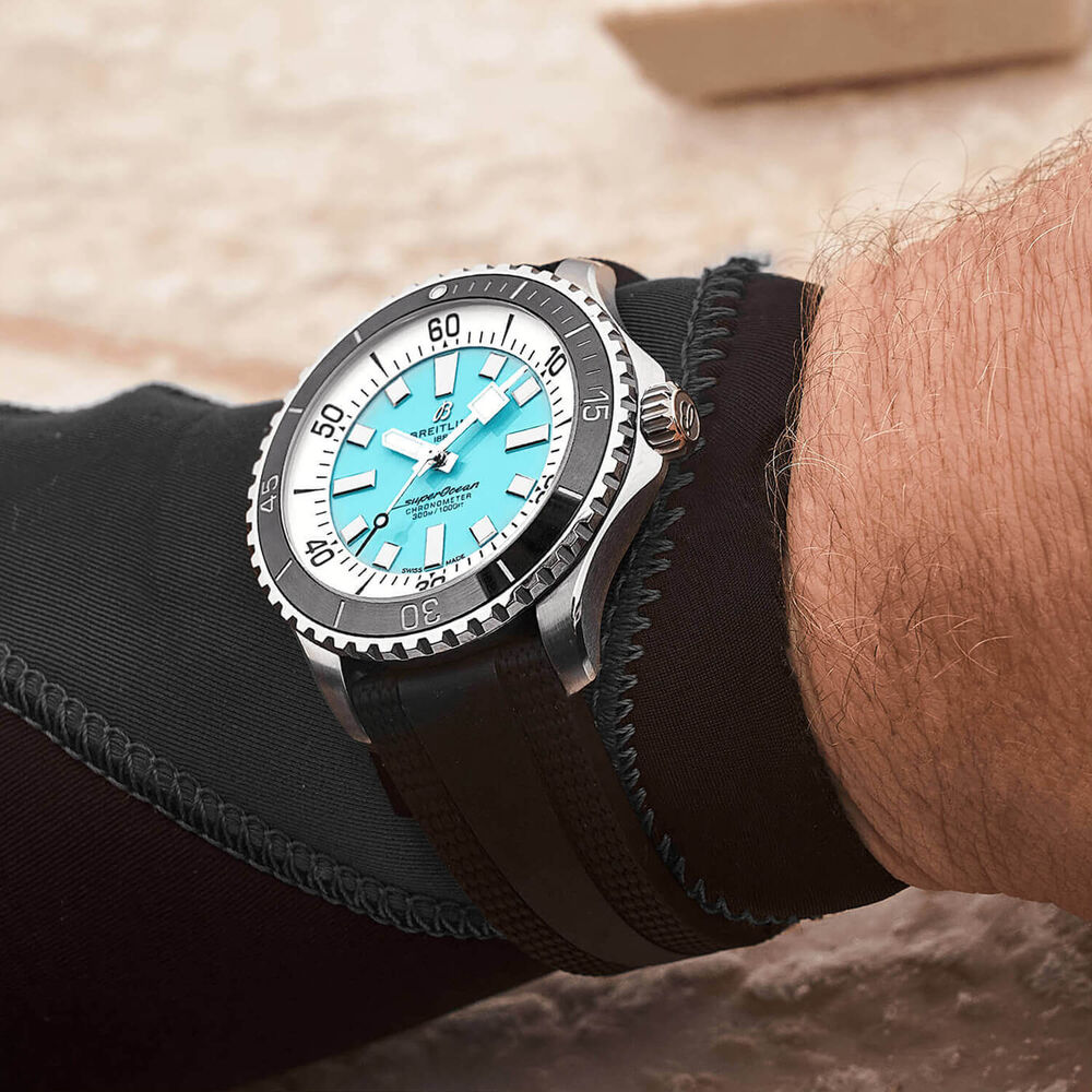 Breitling Superocean Automatic 44 Blue Dial Strap Watch image number 4
