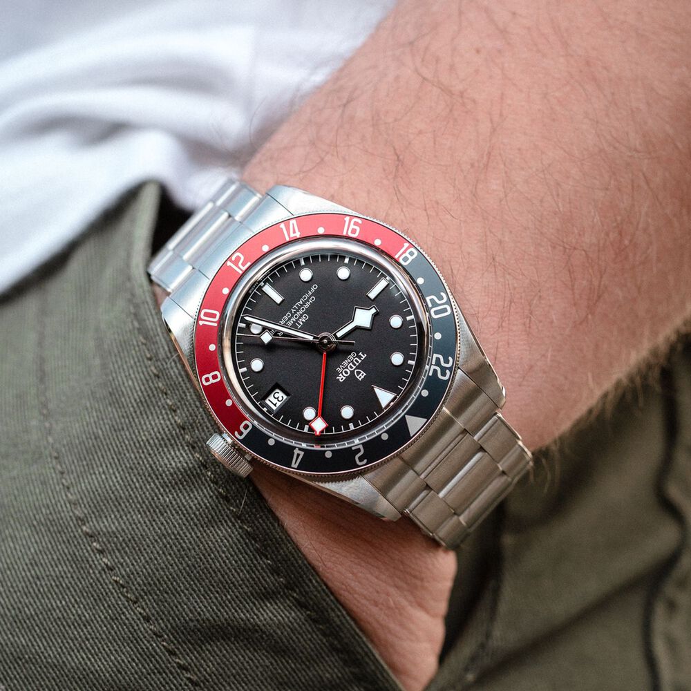 TUDOR Black Bay GMT Black Dial Steel Bracelet Men's Watch image number 5