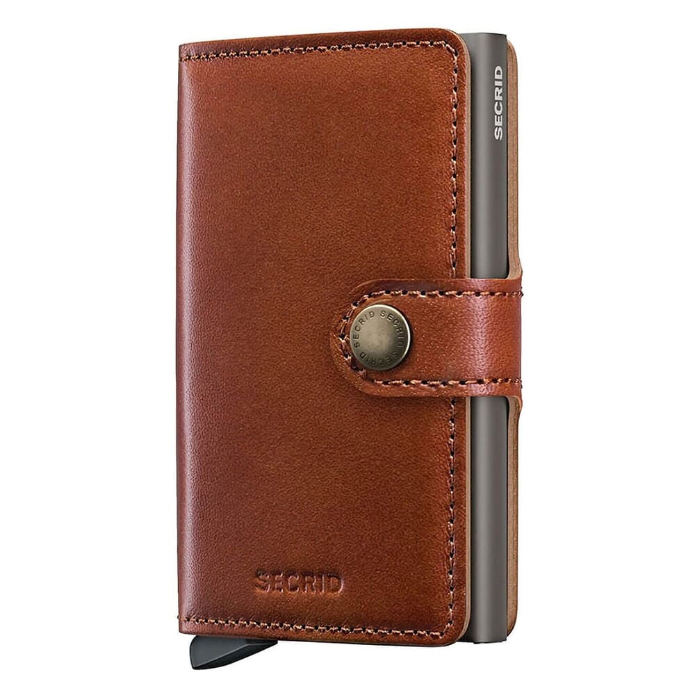 Secrid Texano Saddle Brown Leather Miniwallet image number 0