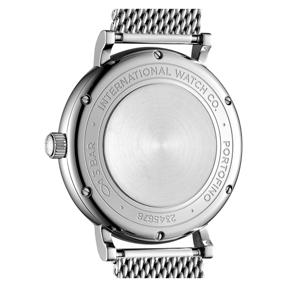 Pre-Owned IWC Schaffhausen Portofino Automatic 37mm Grey Dial Steel Bracelet Watch image number 4