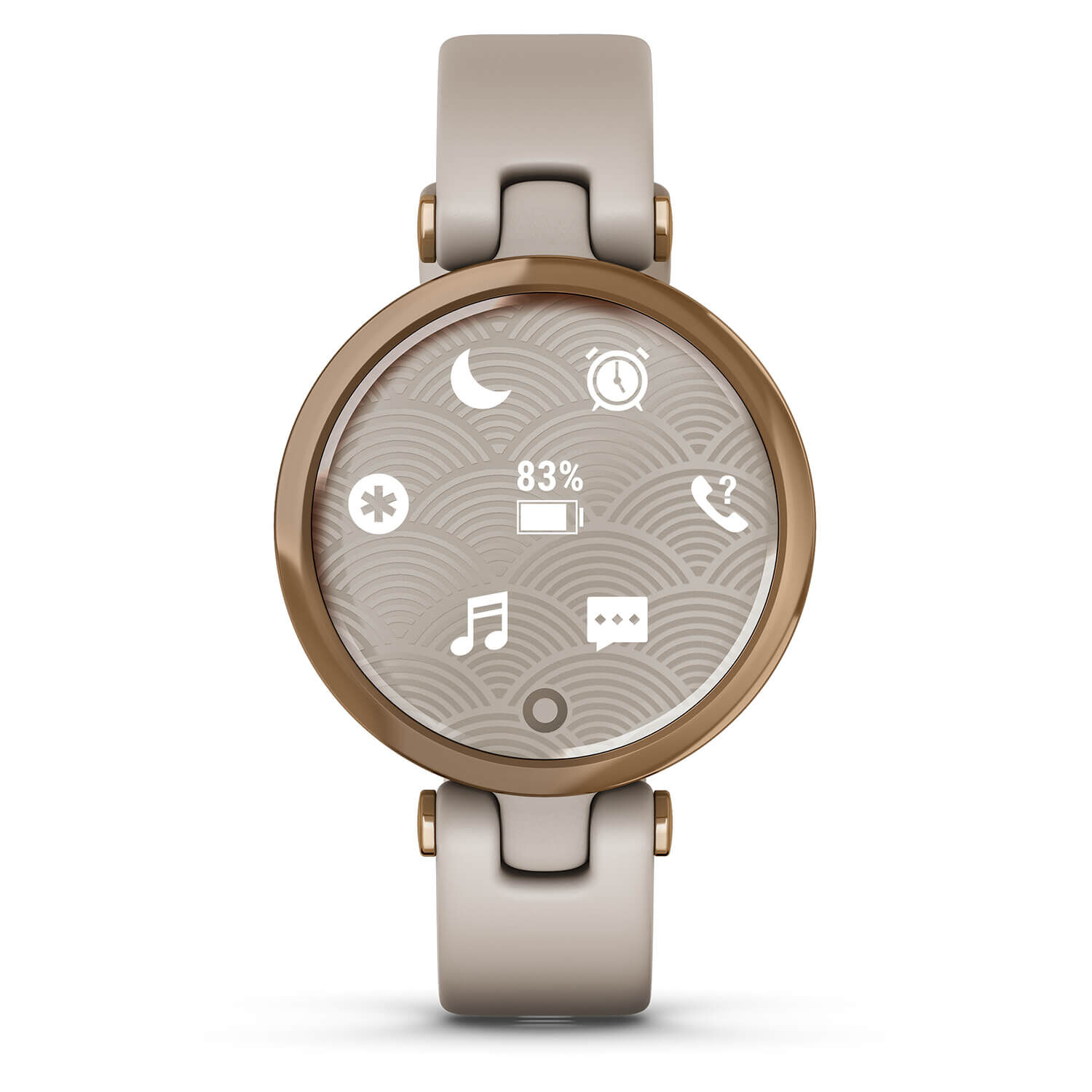 Garmin Lily Sport Rose Gold Bezel Light Sand Case Watch