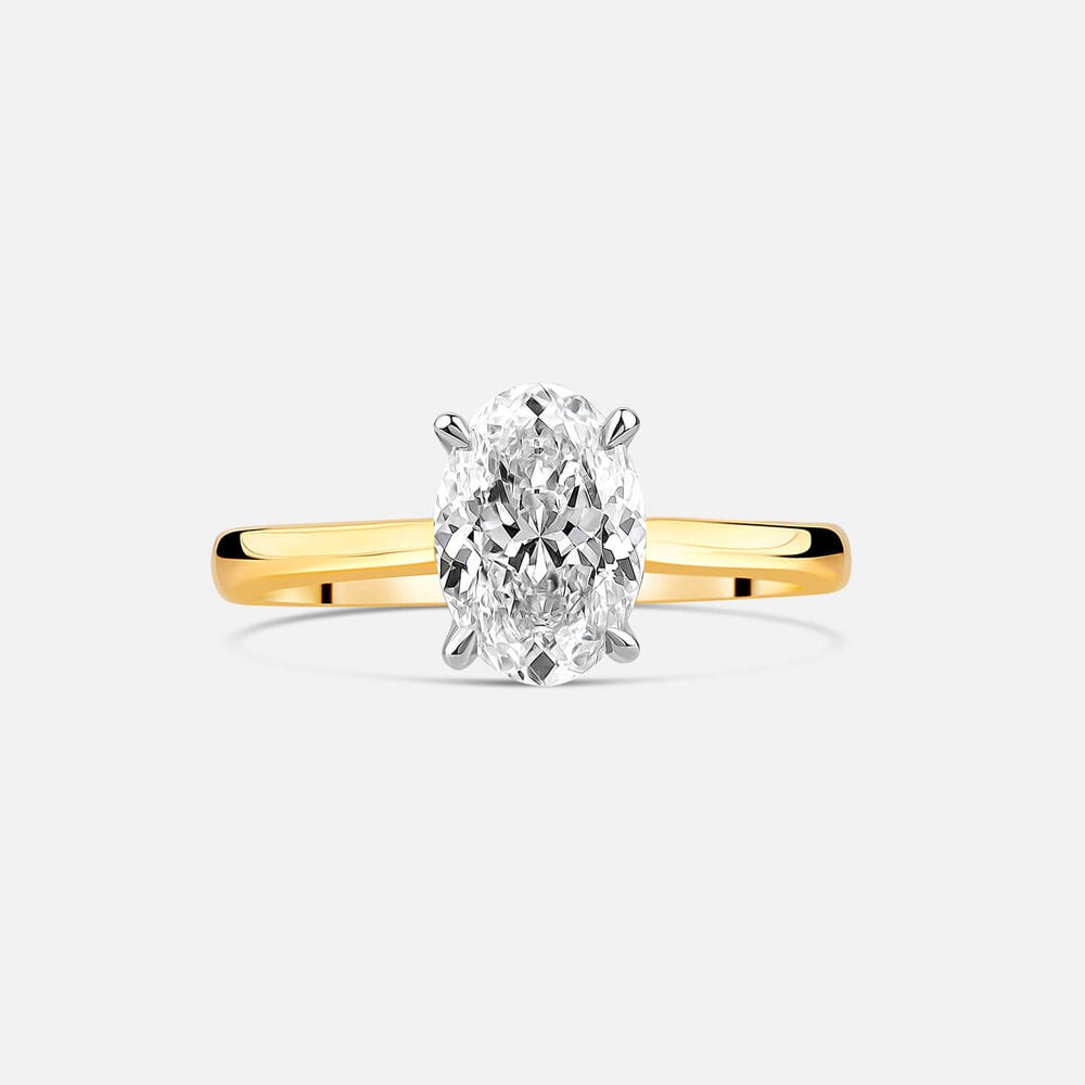 Born NOVA 18ct Yellow Gold 1.50ct Oval Lab Grown Diamond Solitaire Ring