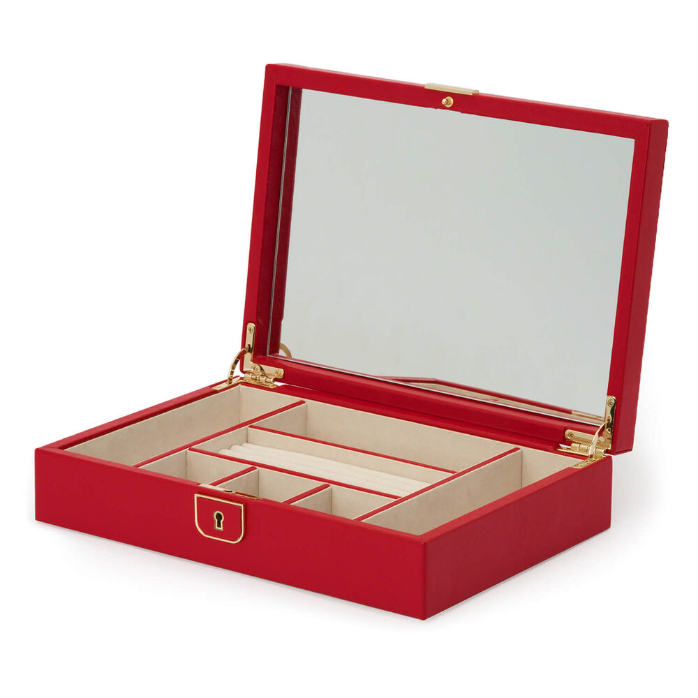 WOLF PALERMO Medium Red Jewellery Box image number 2