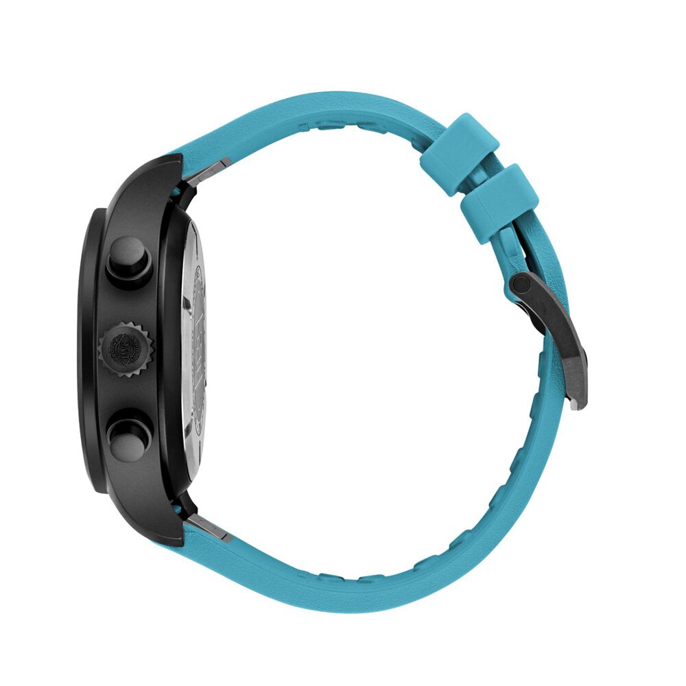 IWC Schaffhausen Pilot&rsquo;s Chronograph 41 George Russel Black Dial Blue Rubber Strap Watch image number 4