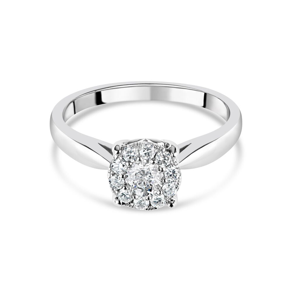 Starburst Collection 18ct white gold 0.37 carat diamond ring image number 4
