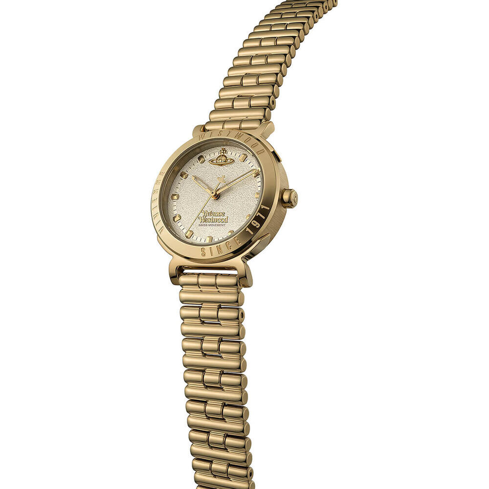 Vivienne Westwood Chelsea 31mm Gold Dial Gold Tone Steel Bracelet Watch
