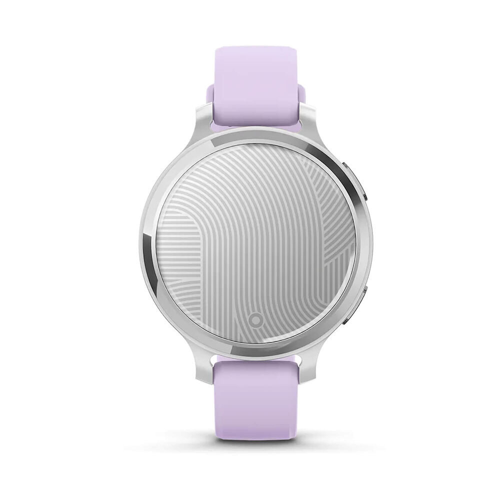 Garmin Lily® 2 Active Silver Bezel Purple Jasmine Silicone Strap Watch