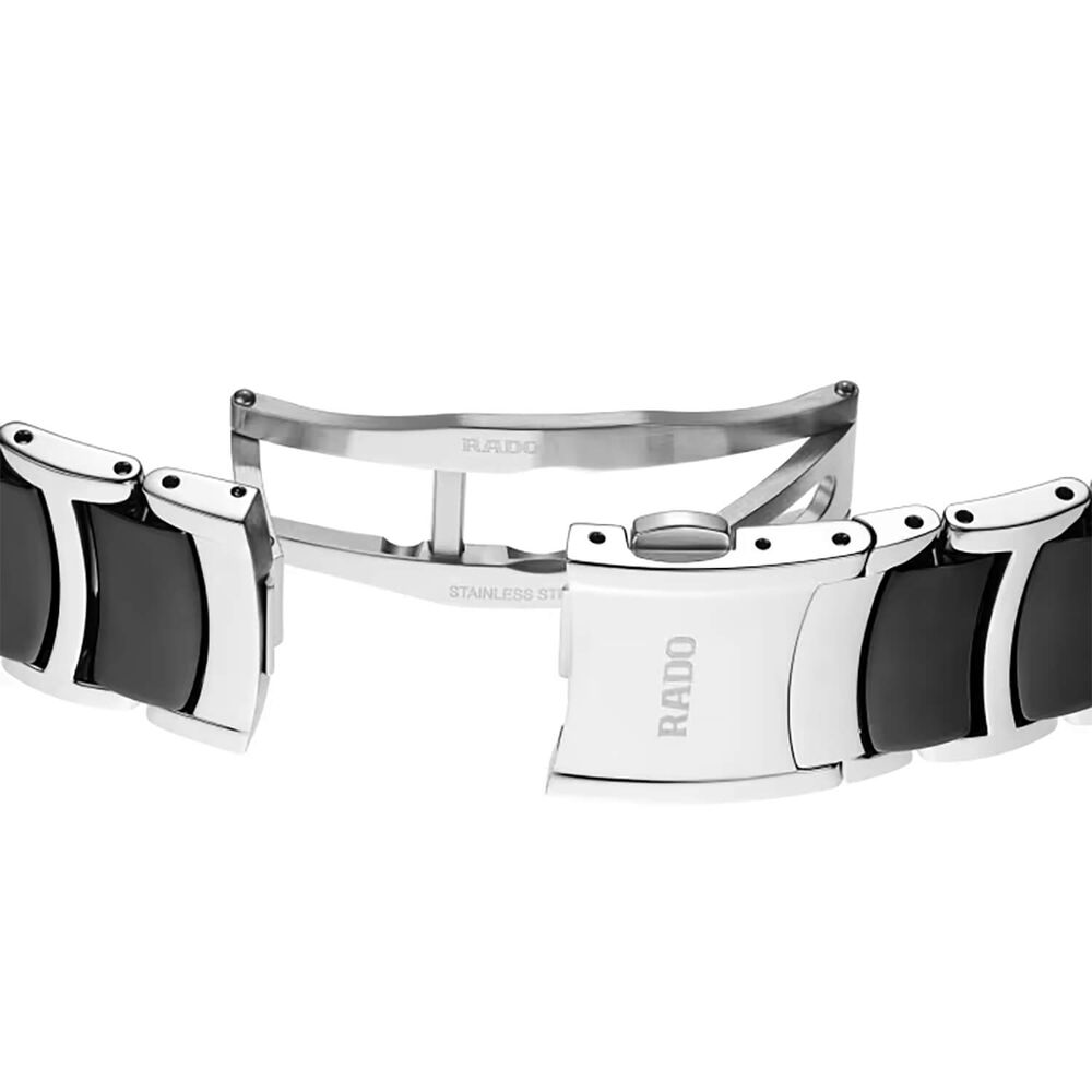 Rado Centrix Diamonds 39.5mm Black Dial Ceramic & Steel Bracelet Watch image number 4