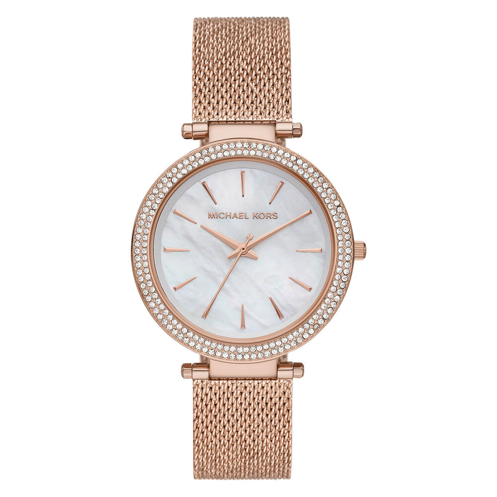 Michael Kors Darci Ladies Quartz Yellow Gold Plated Case Watch