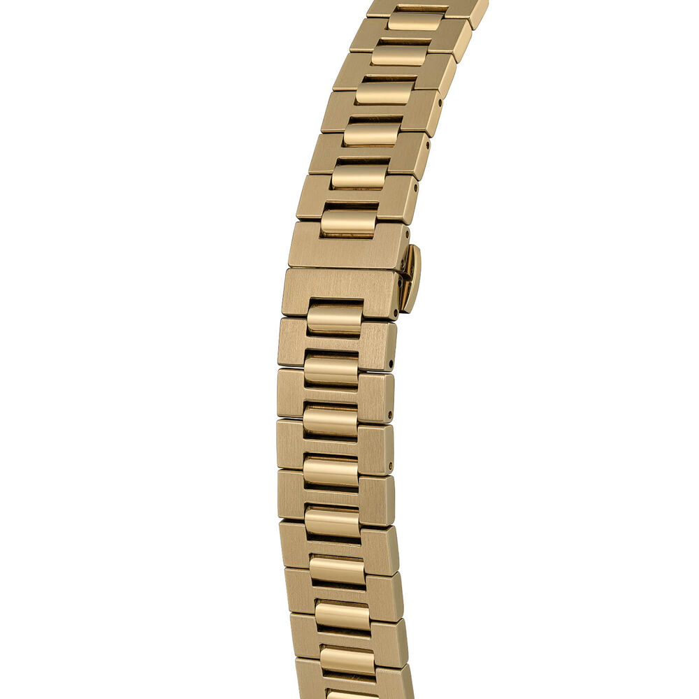 Vivienne Westwood The Hoxton 28mm Black Dial Gold Steel Bracelet Watch image number 5