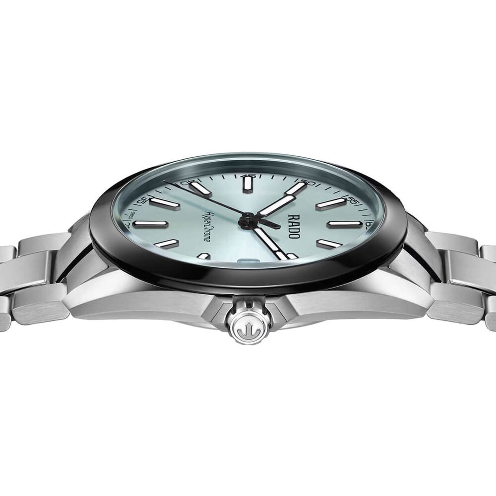 Rado HyperChrome Quartz 41.5mm Ice Blue Dial Steel Bracelet Watch image number 2