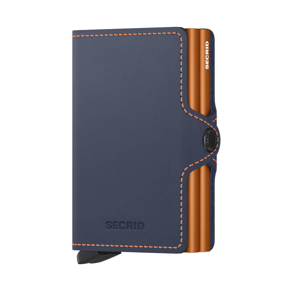 Secrid Matte Nightblue & Orange Twinwallet