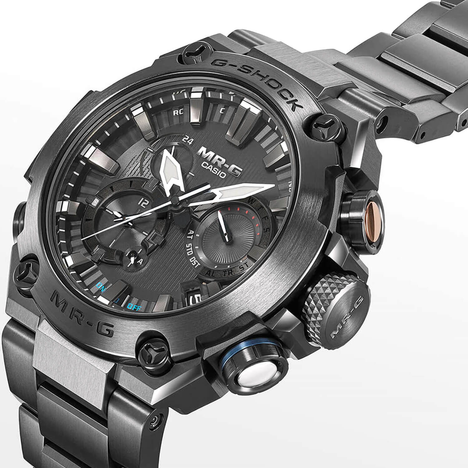 MR-G｜G-SHOCK G-SHOCK MR-G 54.7mm Black Dial Titanium Bracelet Watch