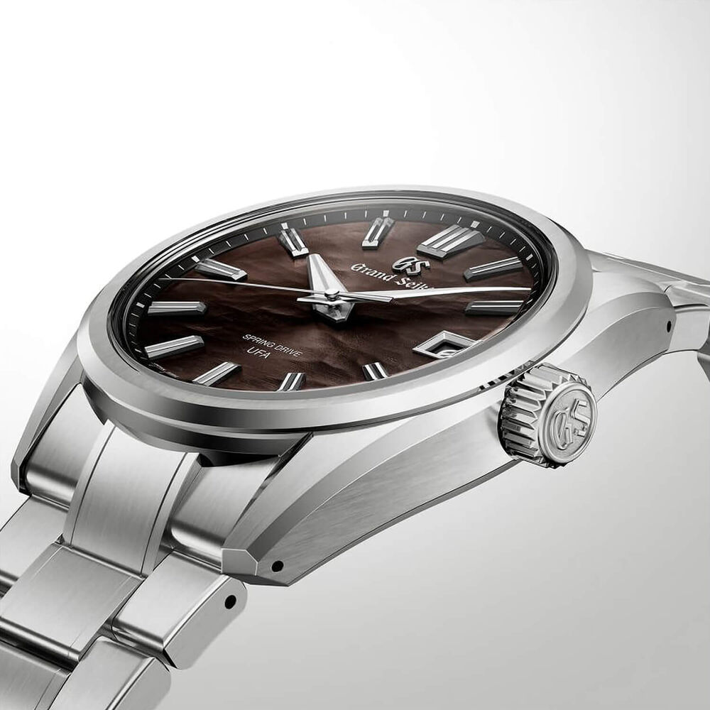 Grand Seiko Evolution 9 'Night Lake' Spring Drive UFA 40mm Black Dial Titanium Bracelet Watch