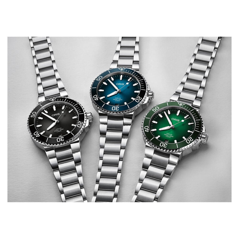 Oris Aquis Calibre 400 41.5mm Anthracite Black Bezel Steel Watch image number 6