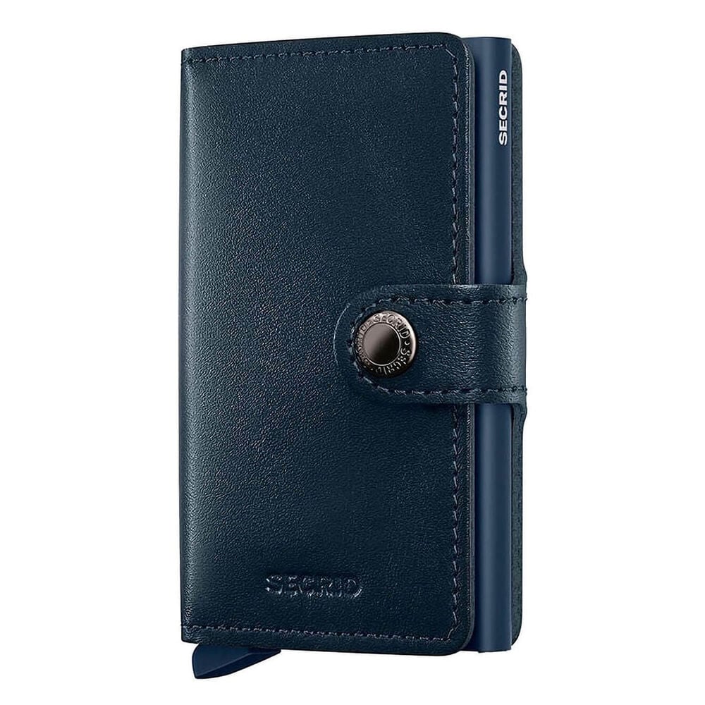 Secrid Original Navy-Navy Leather Miniwallet image number 0