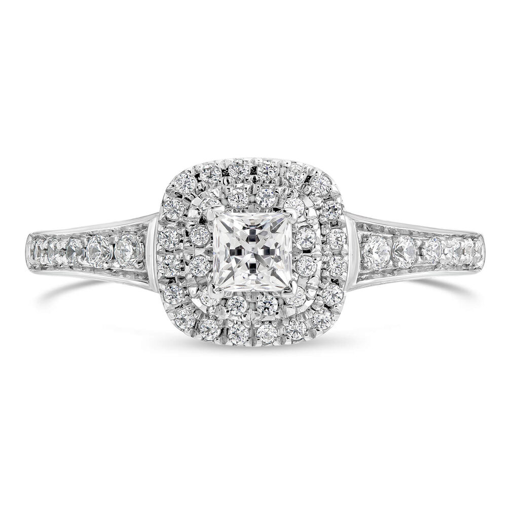 Northern Star 0.65ct Princess Diamond 18ct White Gold Ring image number 2