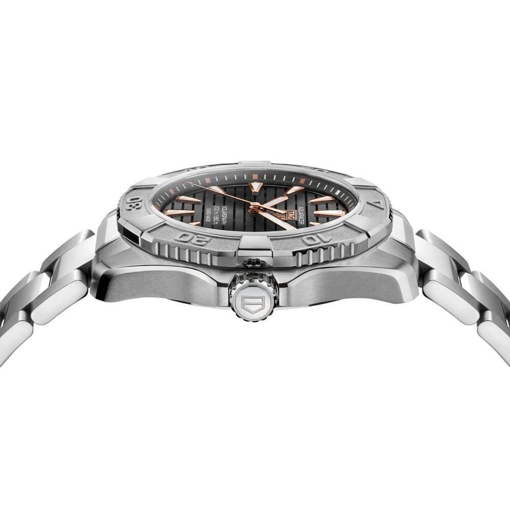 TAG Heuer Aquaracer Professional Solargraph 200 40mm Grey Dial Titanium Bracelet Watch