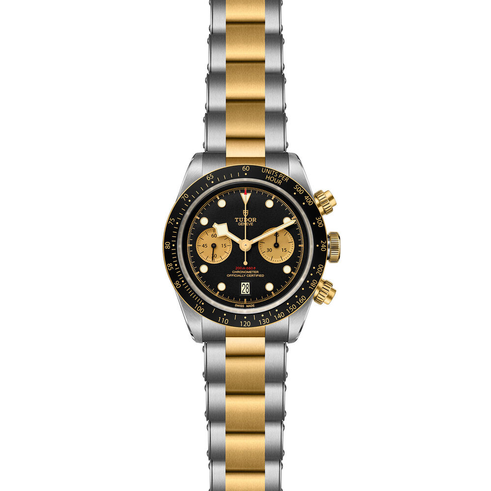 TUDOR Black Bay Chrono S&G Steel And Gold Swiss Mens Watch