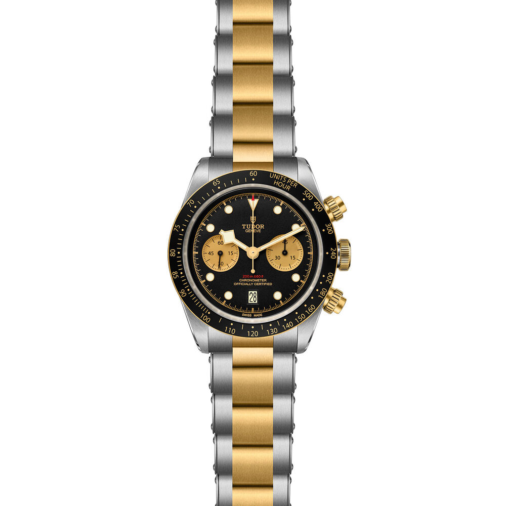 TUDOR Black Bay Chrono S&G Steel And Gold Swiss Mens Watch image number 1