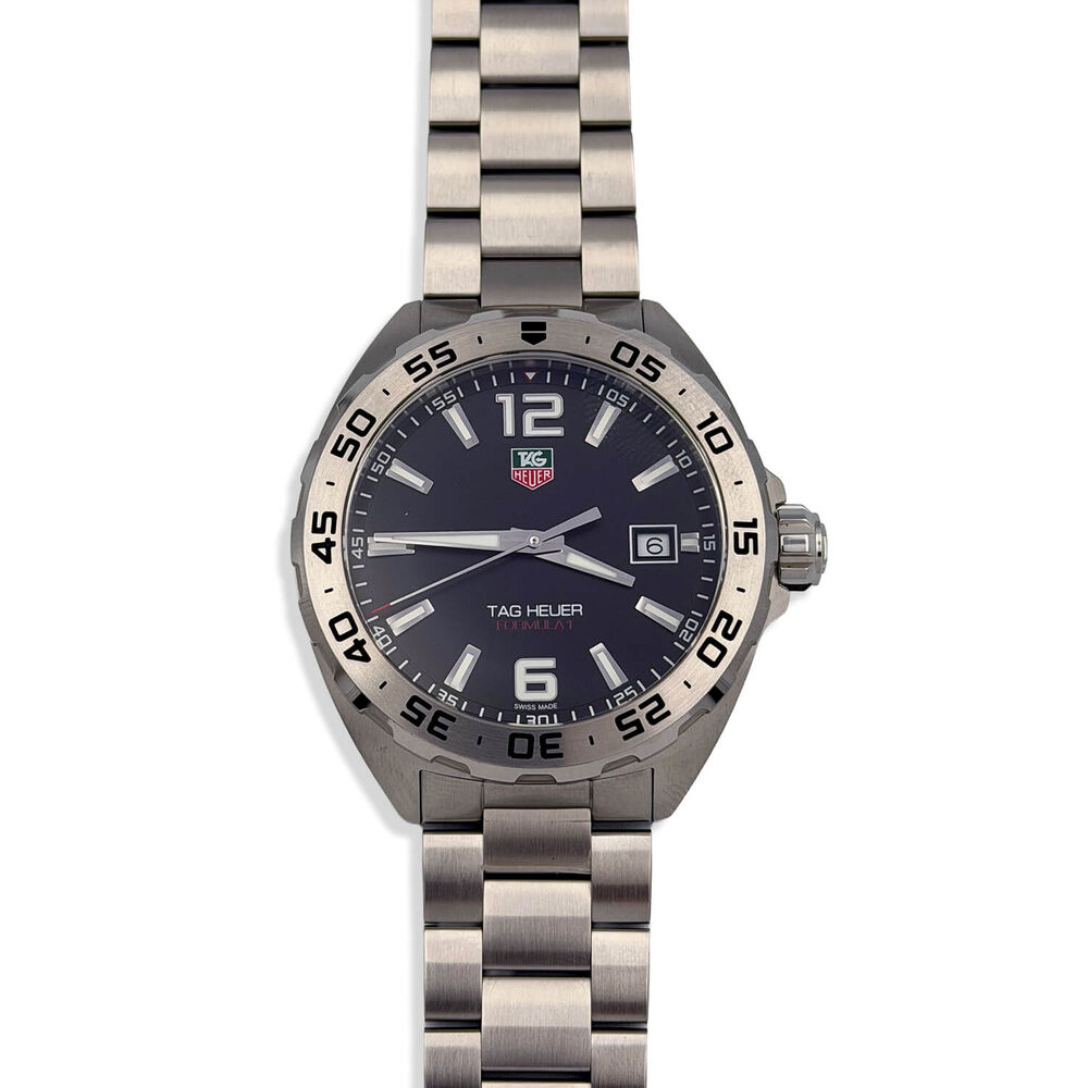 Pre-Owned TAG Heuer Formula 1 Date 41mm Black Dial Steel Bracelet Watch image number 0