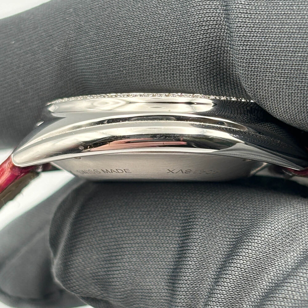 Pre-Owned Cartier Cle De Cartier 31mm Silver Dial Leather Strap Watch image number 6