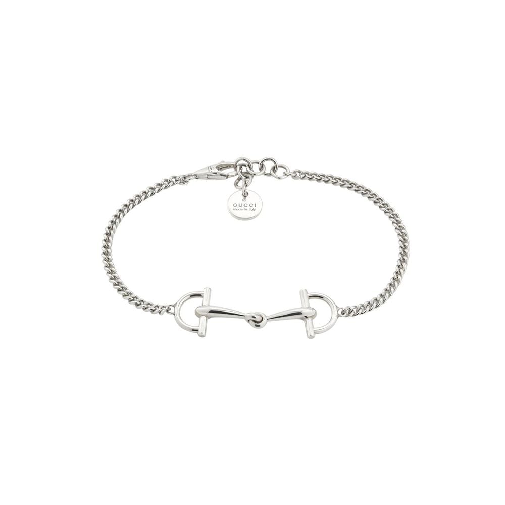 Gucci Staffa Sterling Silver Chain Bracelet