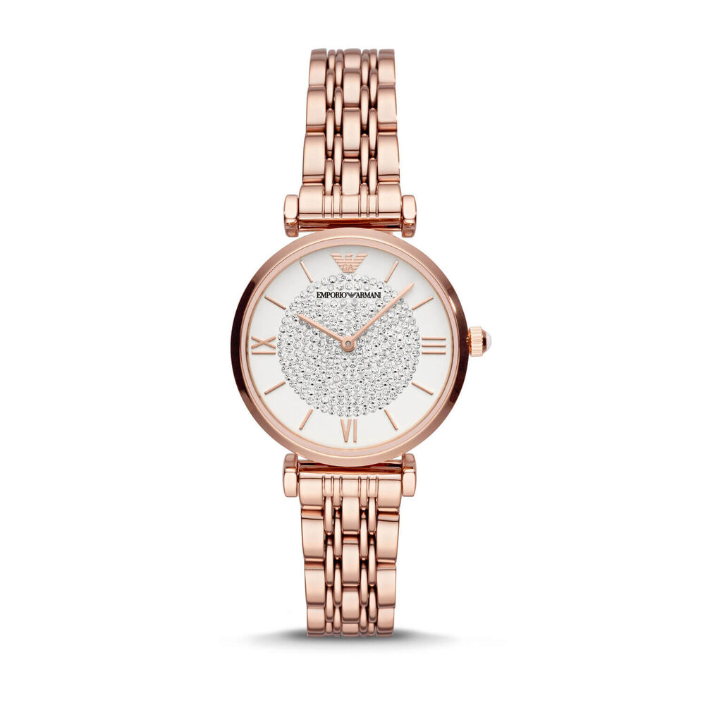 Emporio Armani Rose Gold-Toned Case & Bracelet 32mm Watch