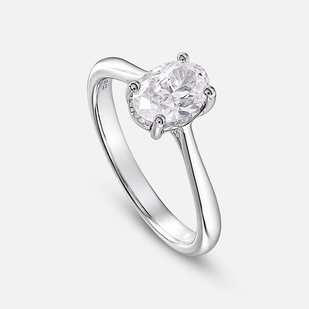Prism 9ct White Gold 1.00ct Oval Diamond Solitaire Ring
