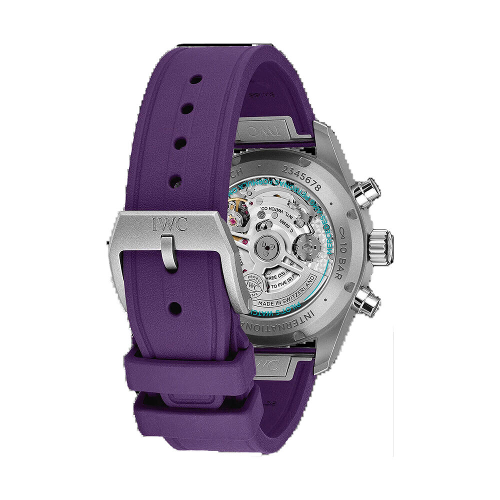 IWC Schaffhausen Pilot's Chronograph 41 "Mercedes-AMG Petronas" Purple Dial & Strap Watch