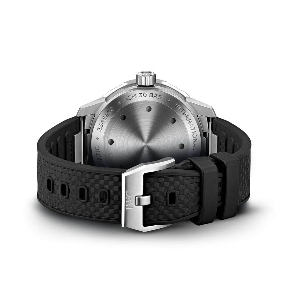 IWC Schaffhausen Aquatimer Automatic Black Dial Black Strap Watch image number 1