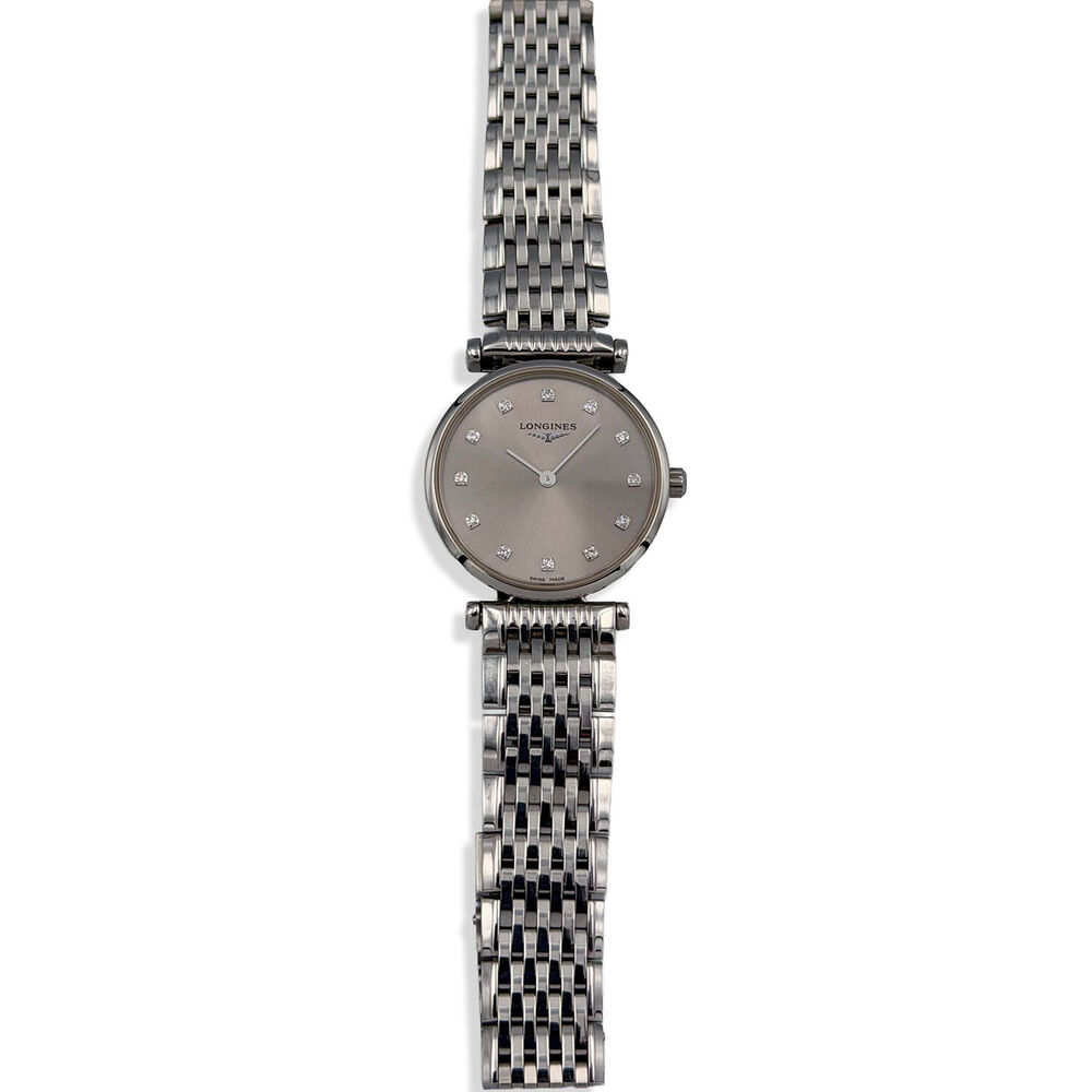 Pre-Owned Longines La Grande Classique de Longines 24mm Grey Dial Steel Case & Bracelet Watch