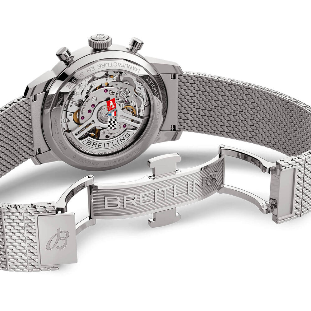 Breitling Top Time B01 41mm Chronograph Corvette Red Dial Bracelet Watch image number 5