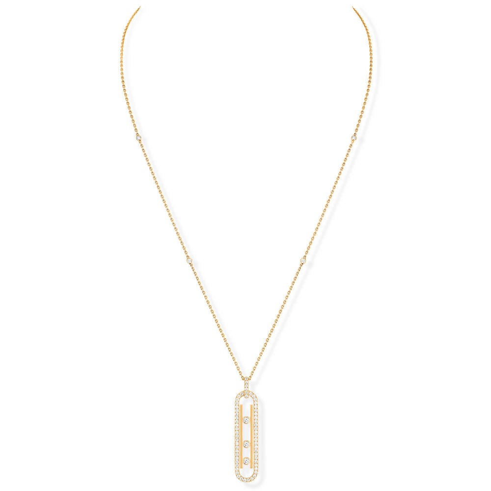 Messika Move 10th Birthday 18ct Yellow Gold 0.74ct Diamonds Necklace