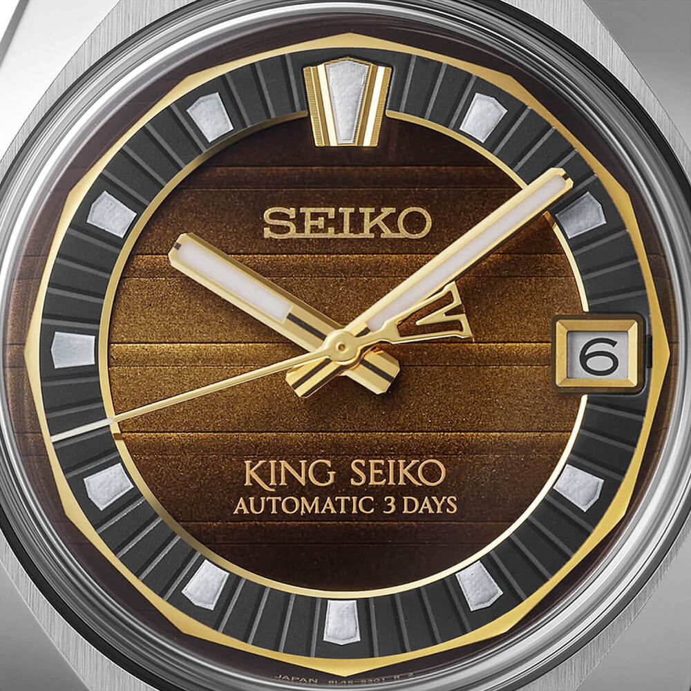 Seiko King Seiko VANAC 'Tokyo Horizon' Limited Edition 41mm Gold Dial Steel Bracelet Watch