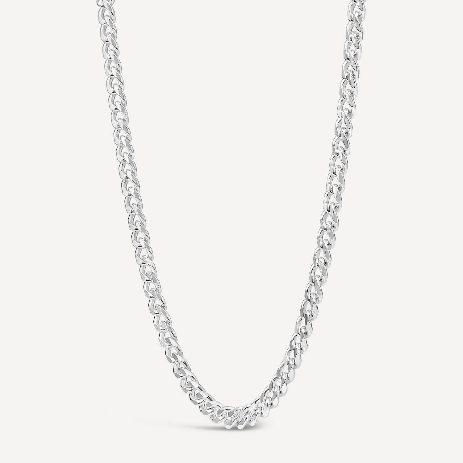 Mens silver diamond cut chains store
