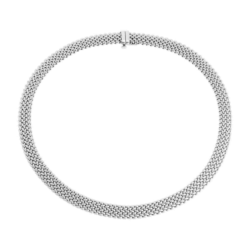 Eclat Chicco Sterling Silver 10mm Thick Ladies Necklet image number 0