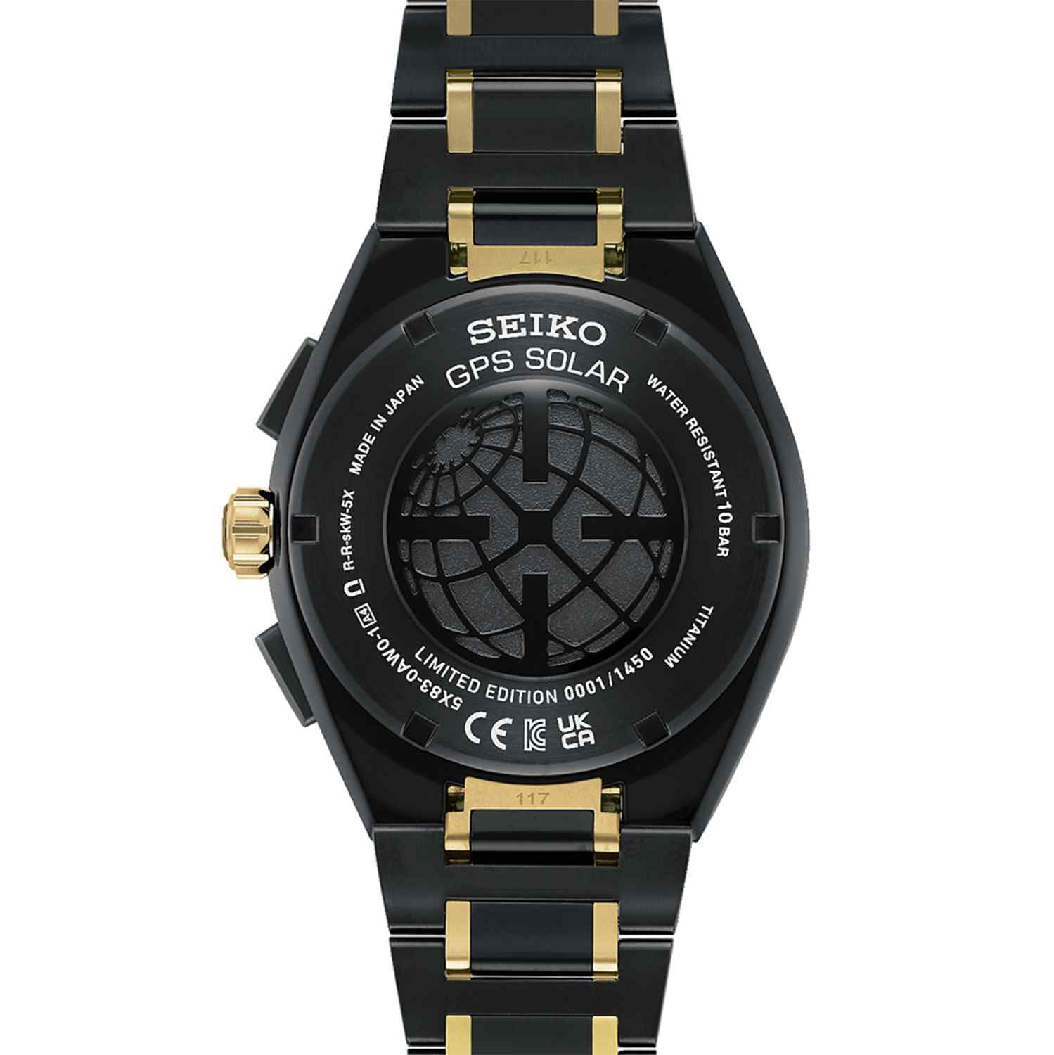 Seiko Astron 44.1mm Black Dial Chronograph Watch