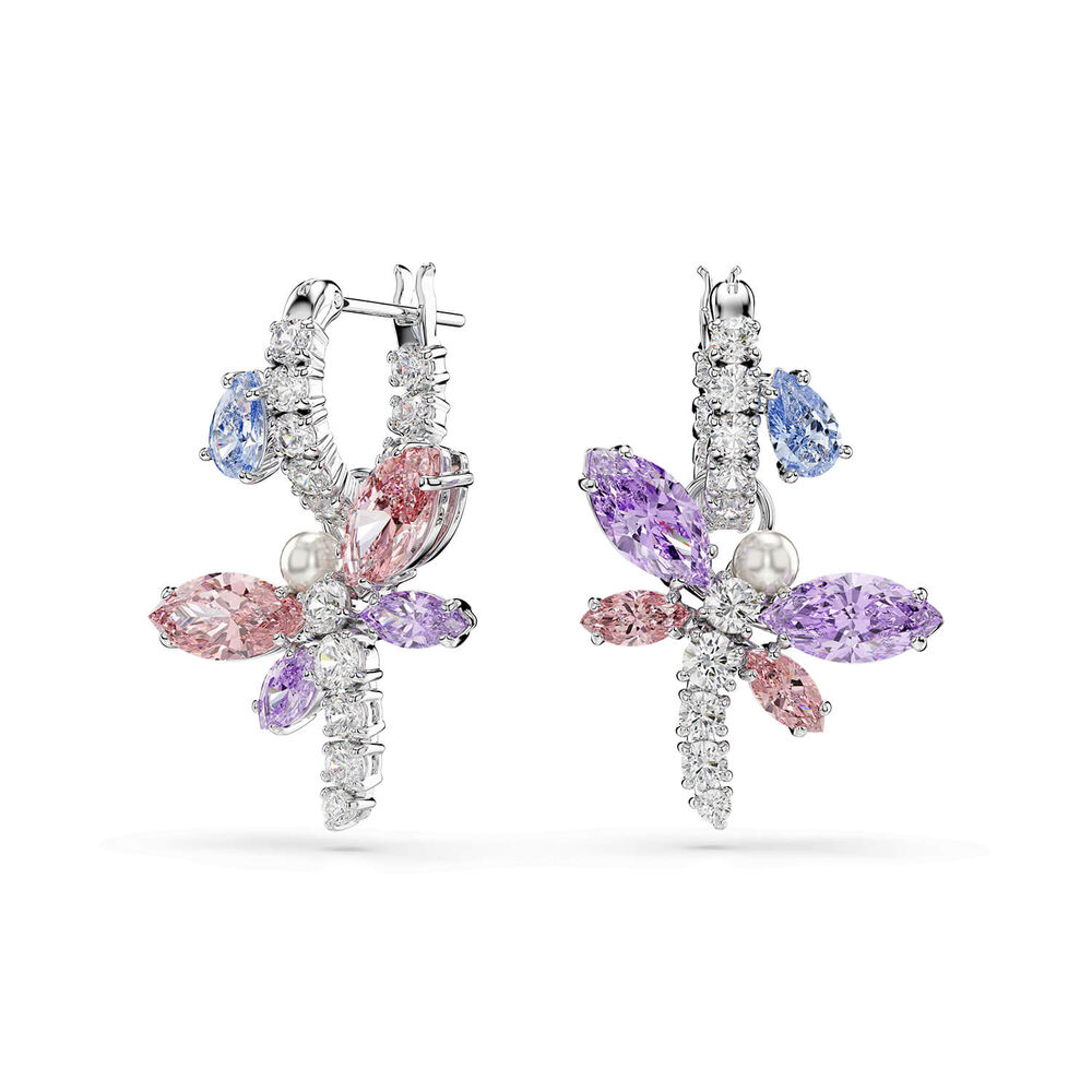 Swarovski x Ariana Grande Multicoloured Crystals & Cubic Zirconia Dragonfly Drop Earrings