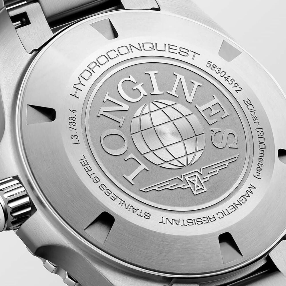 Longines HydroConquest 42mm Blue Dial & Bezel Steel Bracelet Watch
