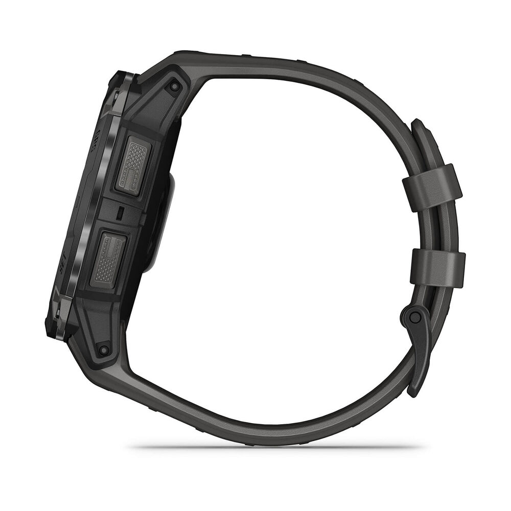 Garmin Instinct 3 AMOLED 50mm Black Bezel Charcoal Silicon Strap Watch image number 7