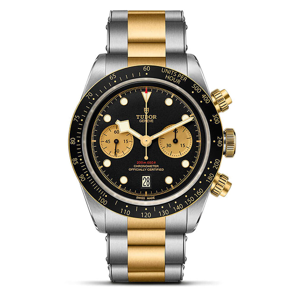 TUDOR Black Bay Chrono S&G Steel And Gold Swiss Mens Watch image number 0