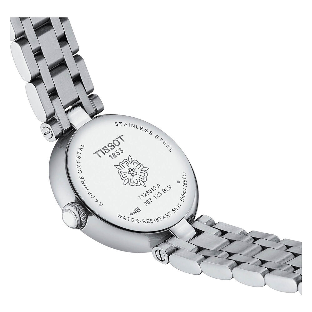 Tissot Bellissima 26mm Silver Dial Diamond Bezel Watch image number 3