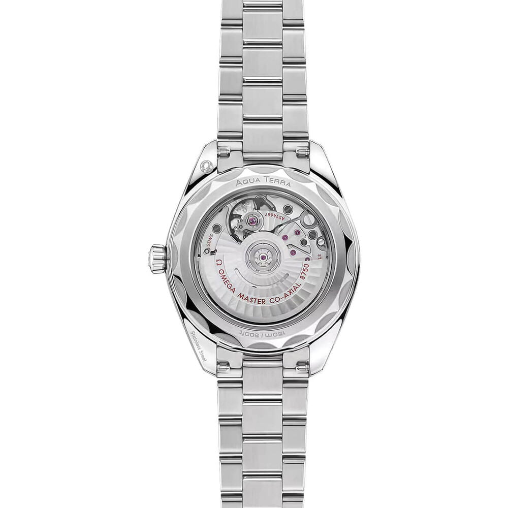OMEGA Seamaster Aqua Terra 150M 30mm Mother of Pearl Dial Diamond Dots Steel Bracelet Watch